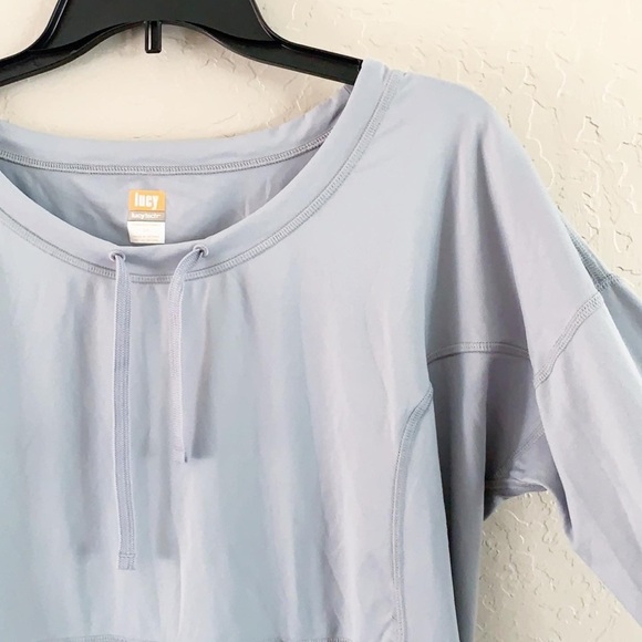 Lucy Lucytech Light Gray Comfortable Pullover Athletic Top‎ - Picture 2 of 8